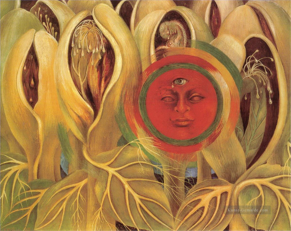 Sonnen  und Lebensfeminismus Frida Kahlo Ölgemälde